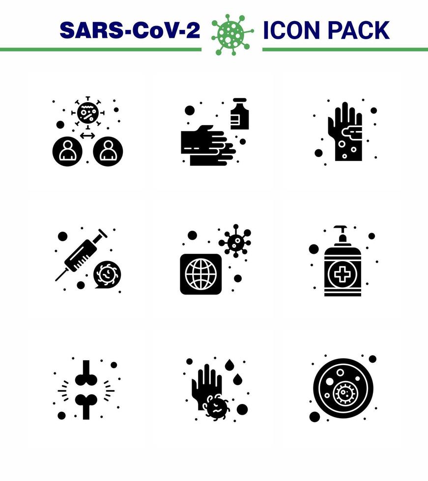 coronavirus 2019ncov covid19 prävention icon set medizin virus waschen hygiene keim virale coronavirus 2019nov krankheitsvektordesignelemente vektor