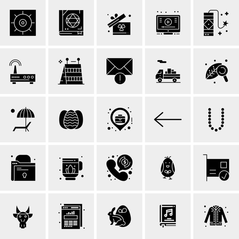 25 universelle Business-Icons Vektor kreative Icon-Illustration zur Verwendung in Web- und Mobilprojekten