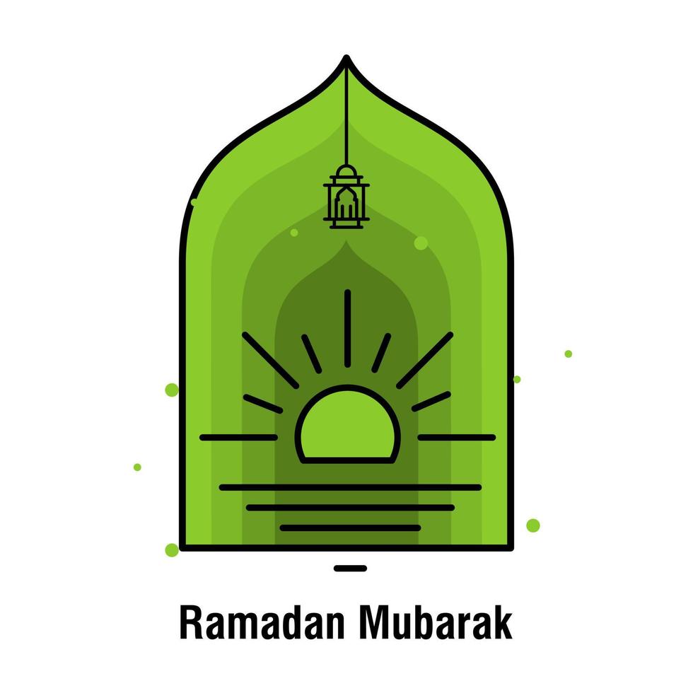 ramadan kareem begrepp baner vektor illustration