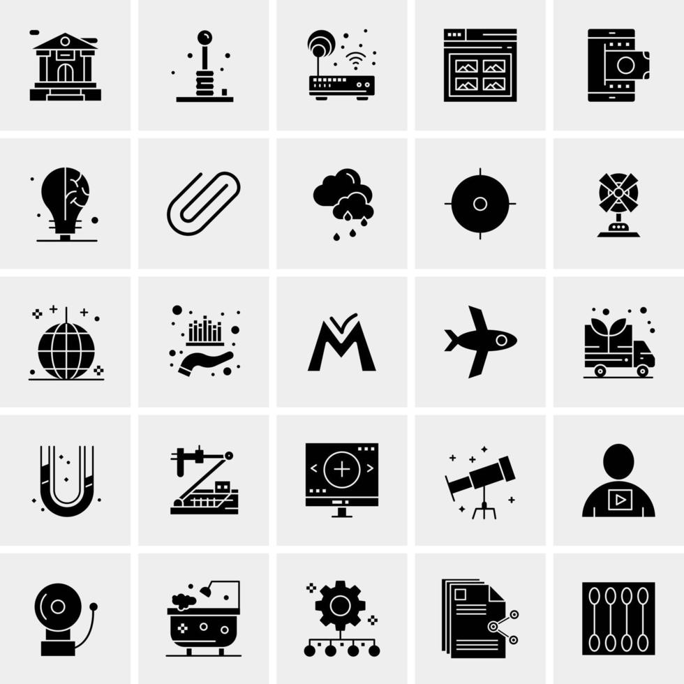 25 universelle Business-Icons Vektor kreative Icon-Illustration zur Verwendung in Web- und Mobilprojekten