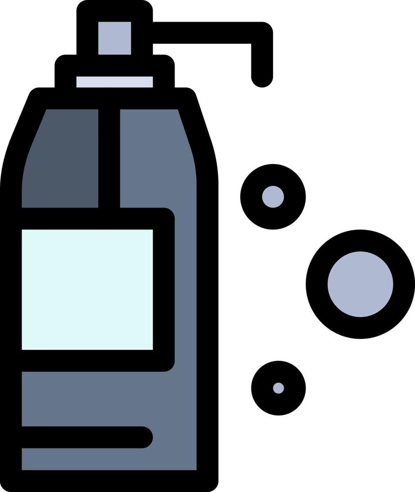Reinigungsmittel Produkt flache Farbe Symbol Vektor Icon Banner Vorlage