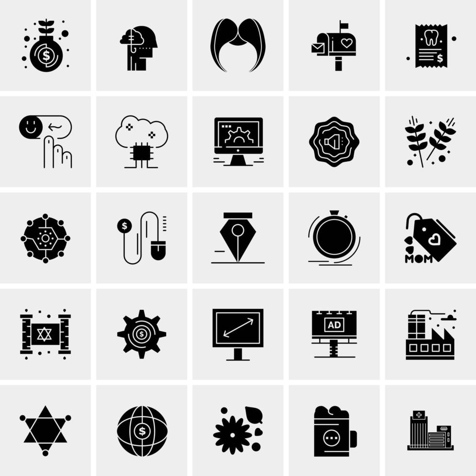 25 universelle Business-Icons Vektor kreative Icon-Illustration zur Verwendung in Web- und Mobilprojekten