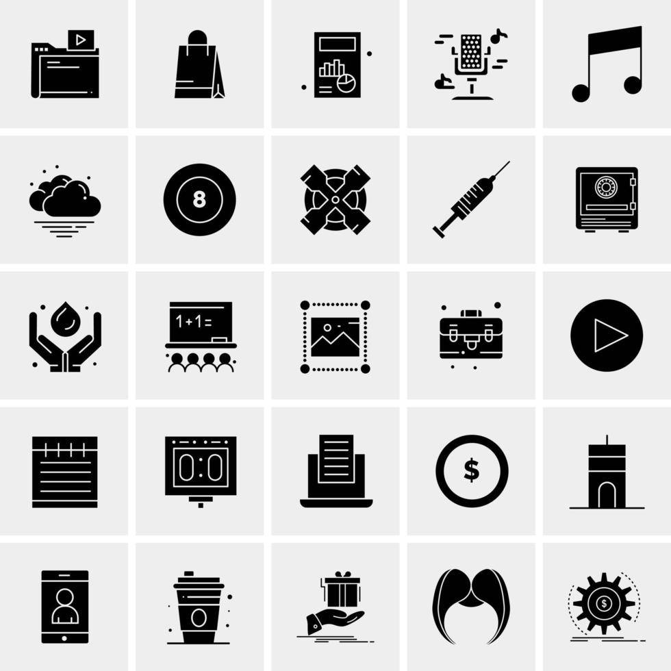 25 universelle Business-Icons Vektor kreative Icon-Illustration zur Verwendung in Web- und Mobilprojekten