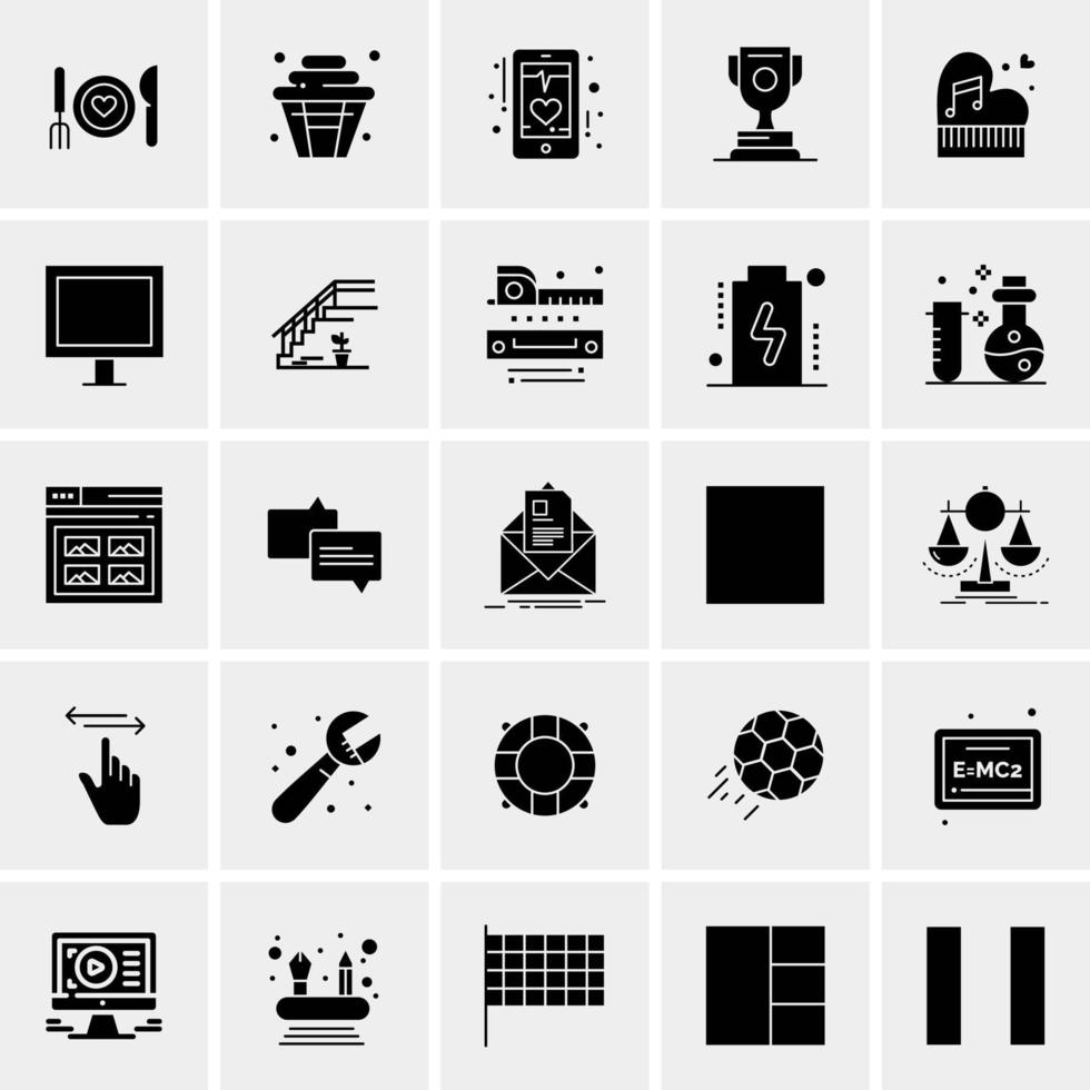 25 universelle Business-Icons Vektor kreative Icon-Illustration zur Verwendung in Web- und Mobilprojekten