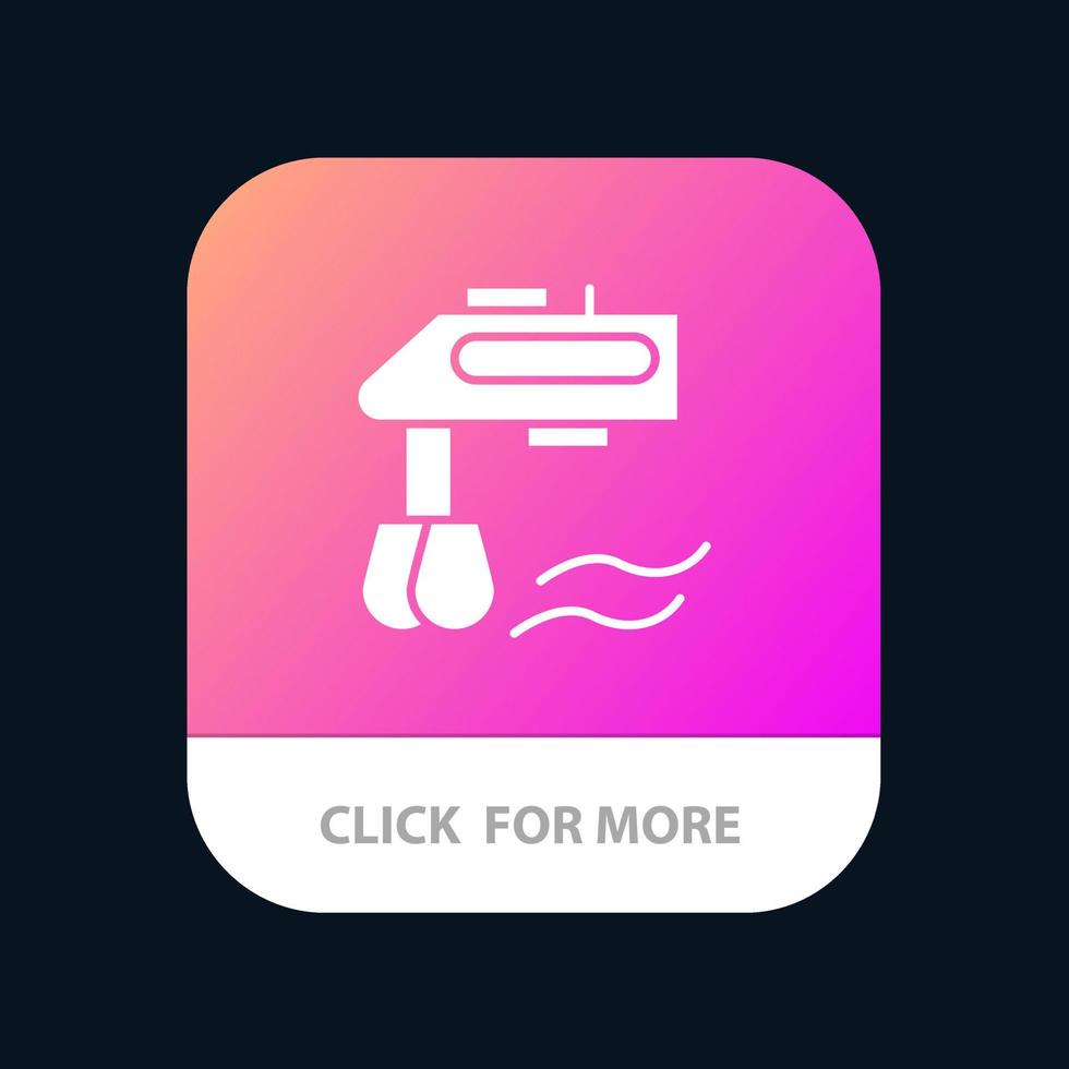 mixer kök manuell blandare mobil app ikon design vektor