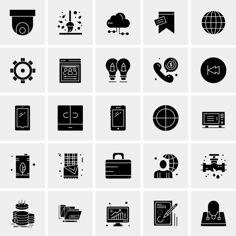 25 universelle Business-Icons Vektor kreative Icon-Illustration zur Verwendung in Web- und Mobilprojekten