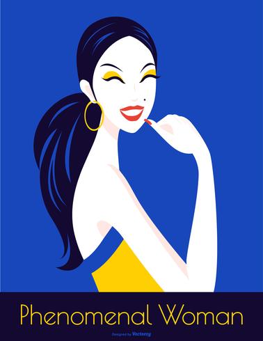 Internationella kvinnodagen Pop Art Vector Poster