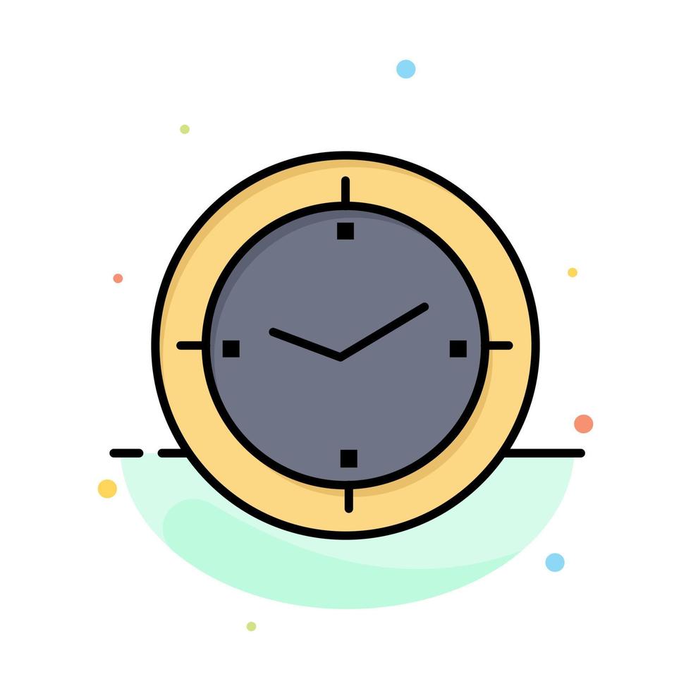 tid timer kompass maskin abstrakt platt Färg ikon mall vektor