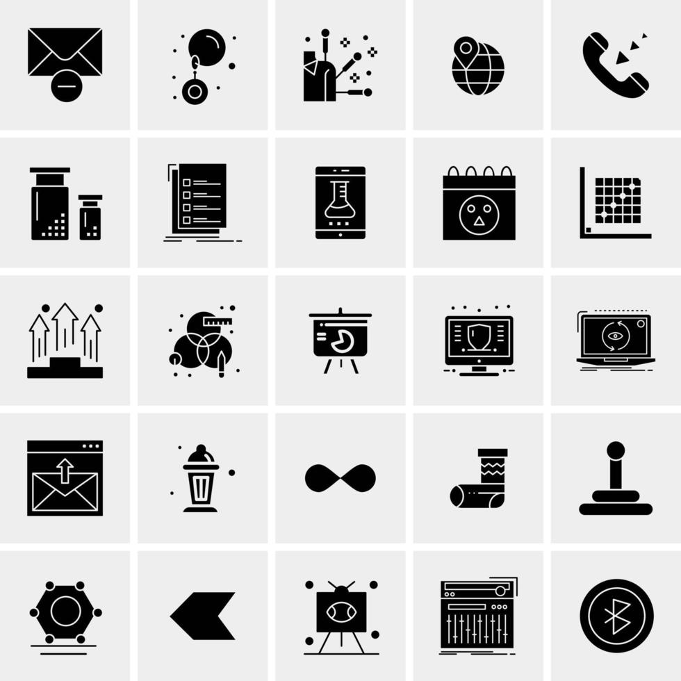 25 universelle Business-Icons Vektor kreative Icon-Illustration zur Verwendung in Web- und Mobilprojekten