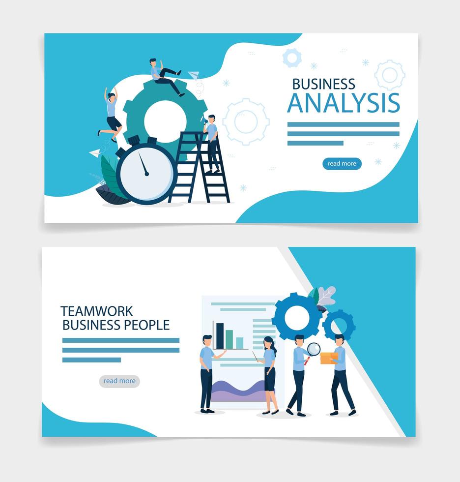 Geschäftsanalyse Statistik Vektor-Design vektor