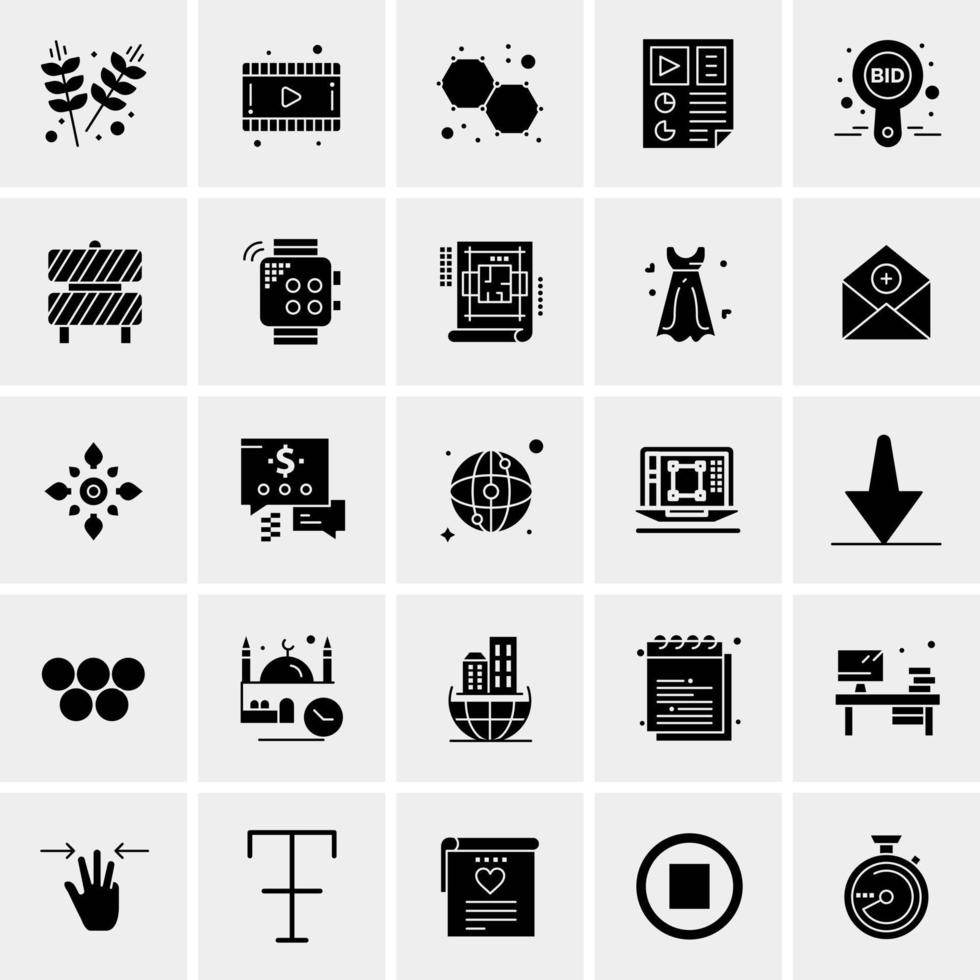 25 universelle Business-Icons Vektor kreative Icon-Illustration zur Verwendung in Web- und Mobilprojekten