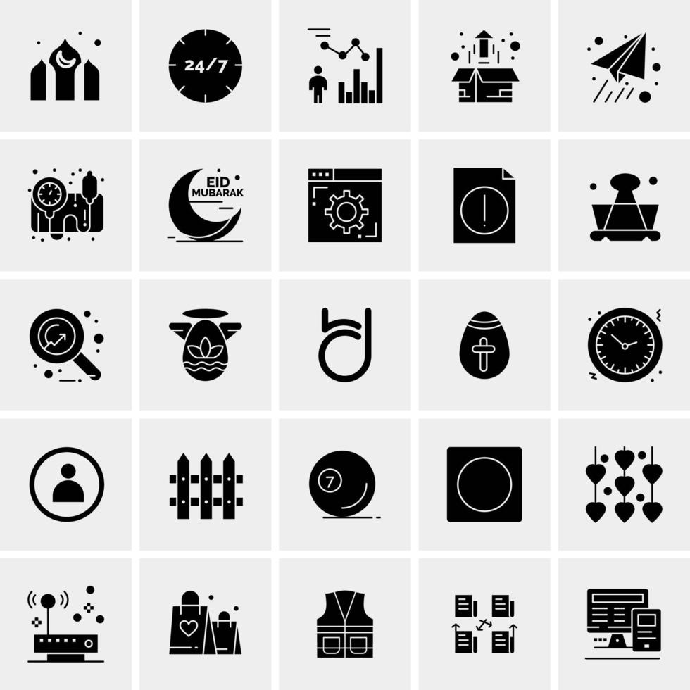 25 universelle Business-Icons Vektor kreative Icon-Illustration zur Verwendung in Web- und Mobilprojekten