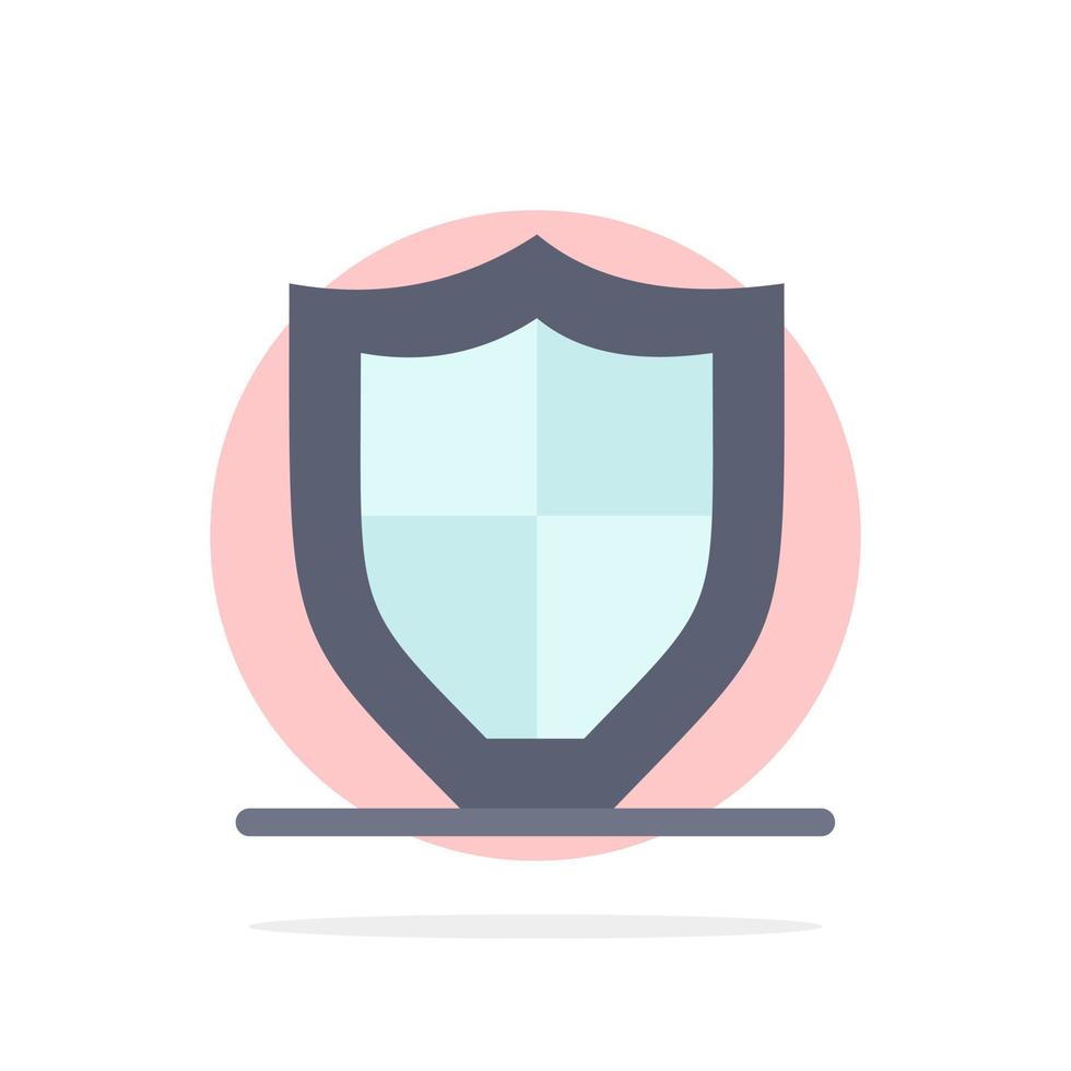 Internet-Schutz Sicherheit Sicherheitsschild abstrakte Kreis Hintergrund flache Farbe Symbol vektor