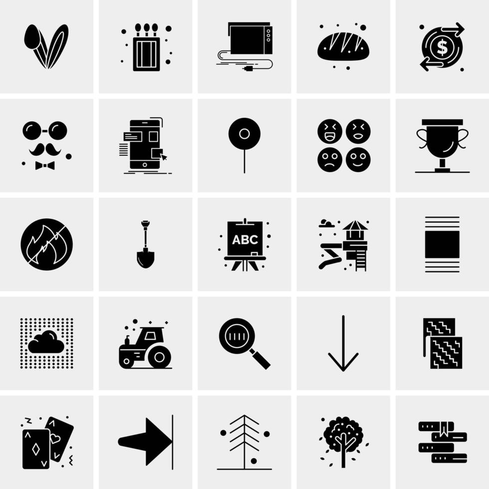 25 universelle Business-Icons Vektor kreative Icon-Illustration zur Verwendung in Web- und Mobilprojekten