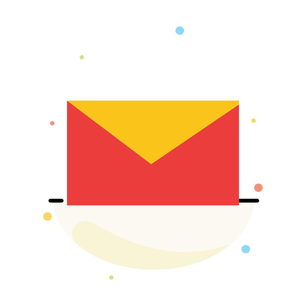 E-Mail-Schule abstrakte flache Farbsymbolvorlage vektor