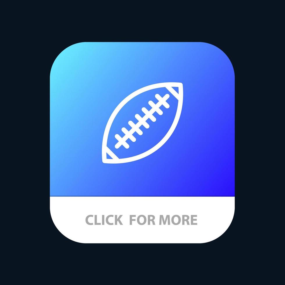 afl australien fußball rugby rugby ball sport sydney mobile app button android und ios line version vektor