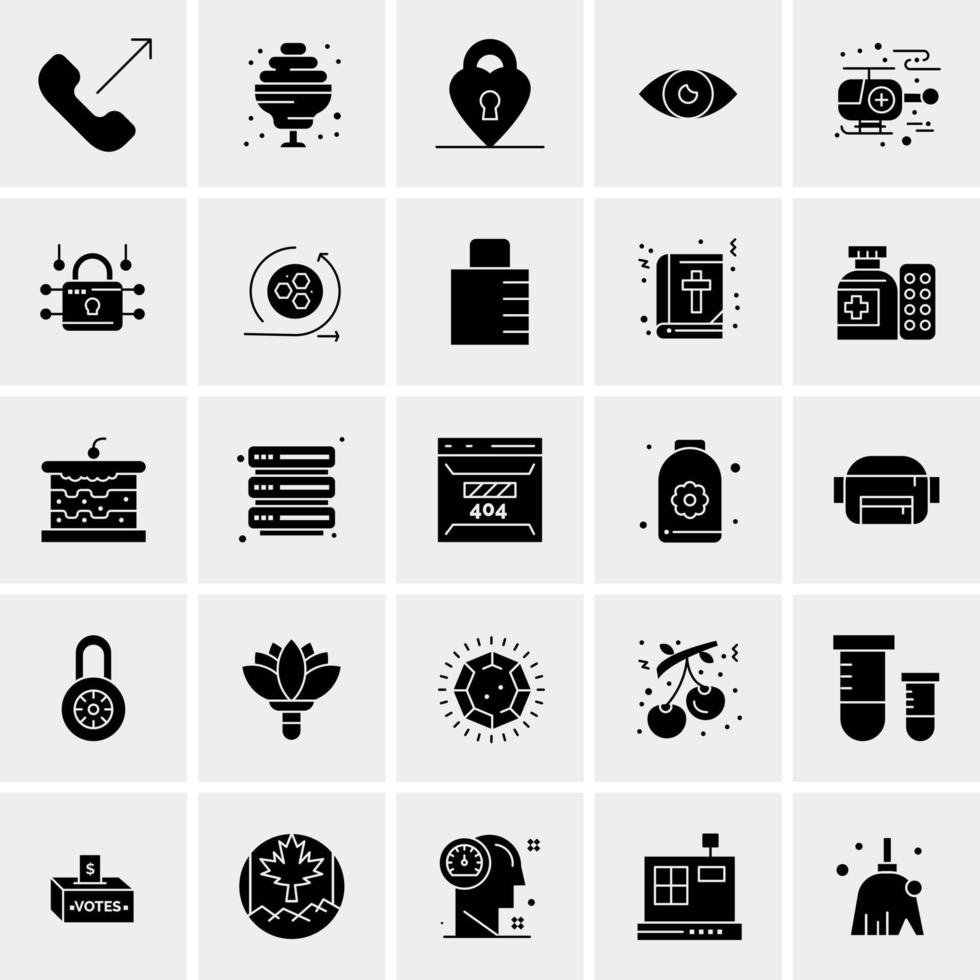 25 universelle Business-Icons Vektor kreative Icon-Illustration zur Verwendung in Web- und Mobilprojekten