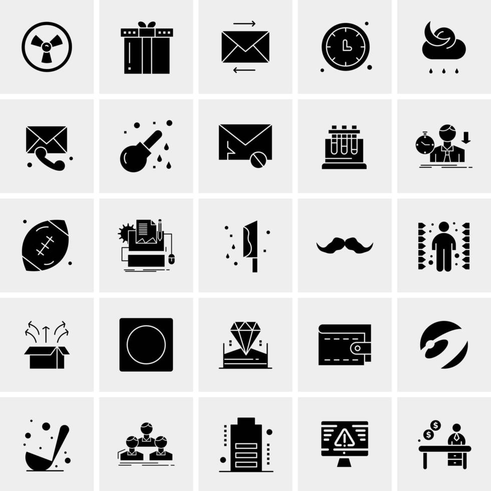 25 universelle Business-Icons Vektor kreative Icon-Illustration zur Verwendung in Web- und Mobilprojekten