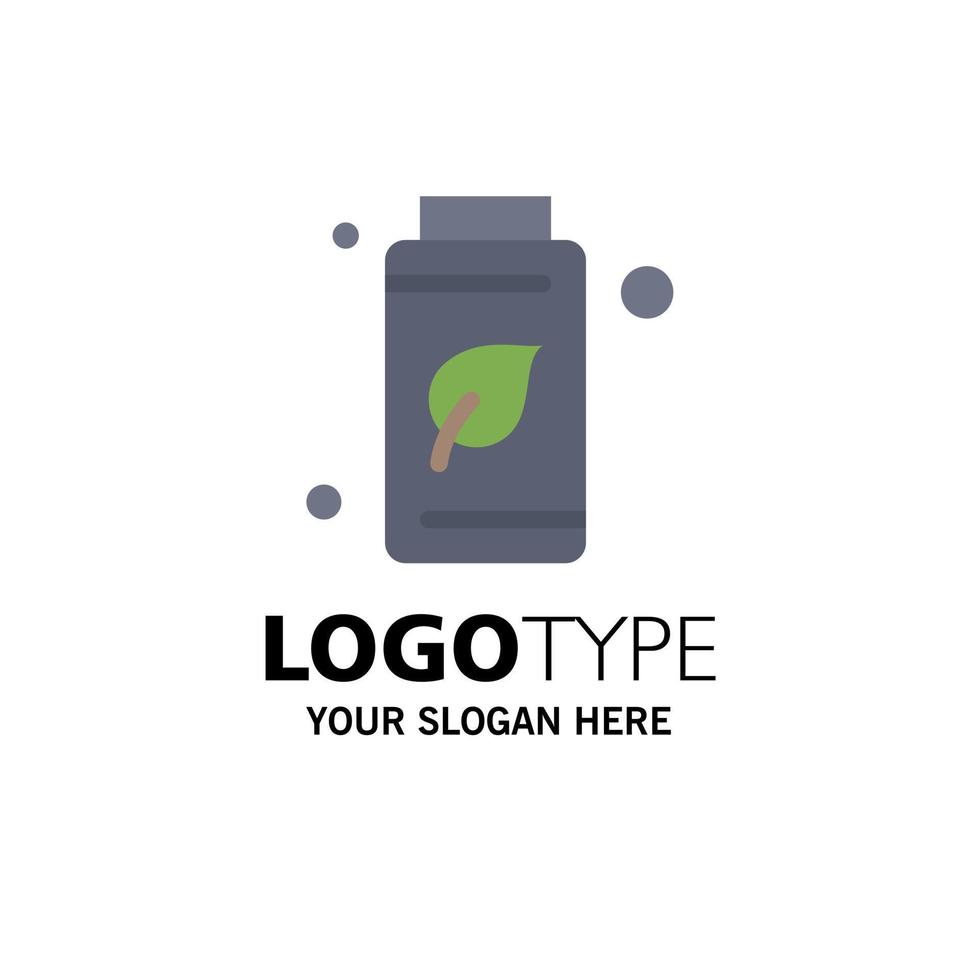 flaska grön träd grön företag logotyp mall platt Färg vektor