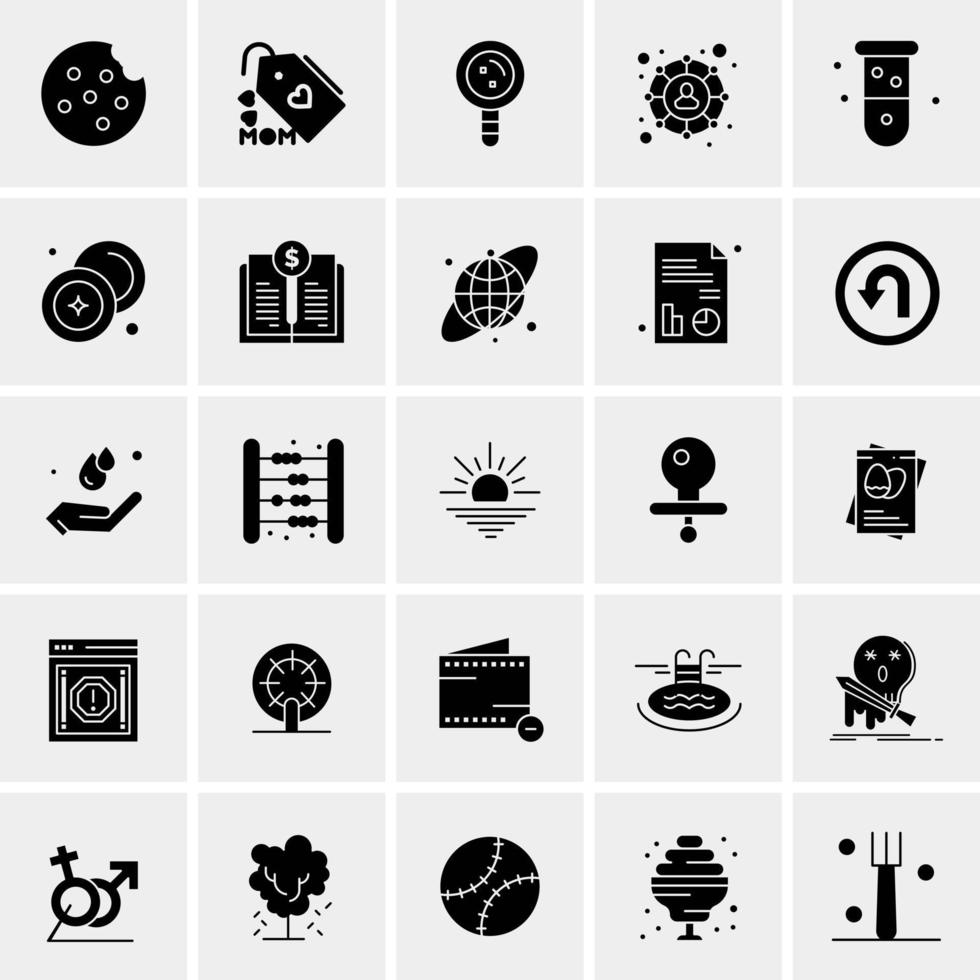 25 universelle Business-Icons Vektor kreative Icon-Illustration zur Verwendung in Web- und Mobilprojekten