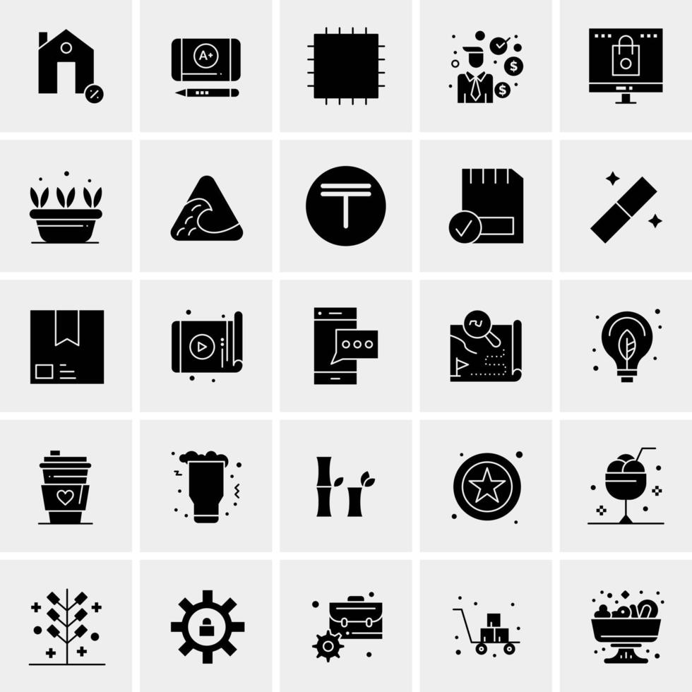 25 universelle Business-Icons Vektor kreative Icon-Illustration zur Verwendung in Web- und Mobilprojekten