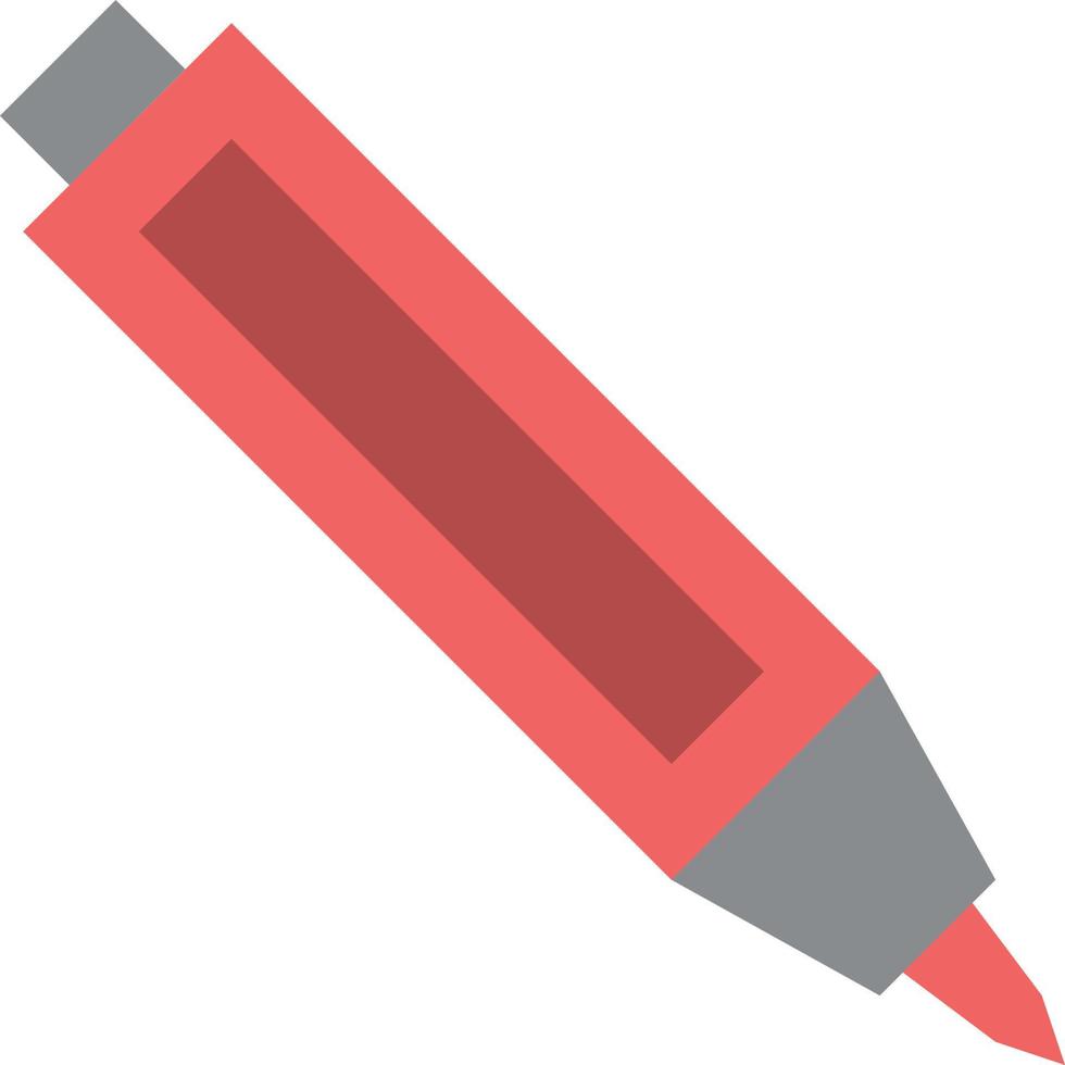 utbildning penna penna platt Färg ikon vektor ikon baner mall