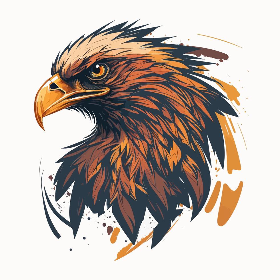 Adlerkopf Adler-Logo-Symbol - Gaming-Logo elegantes Element für Marke - abstrakte Adler-Symbole vektor