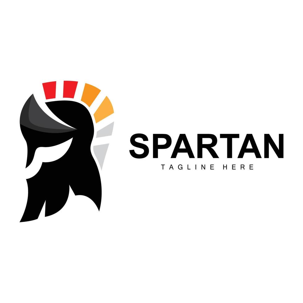 spartansk logotyp, krig hjälm kostym vektor, barbar rustning ikon, viking, Gym passa design, kondition vektor