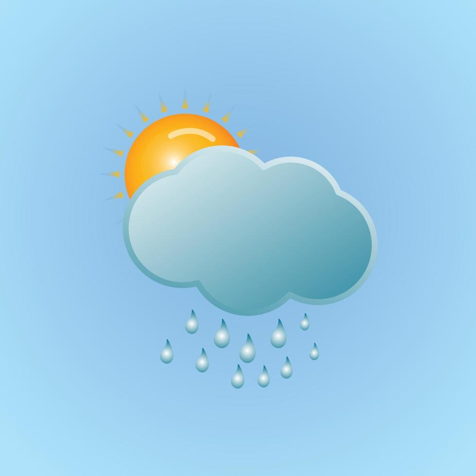 Wettervorhersage-Vektor-Illustration vektor