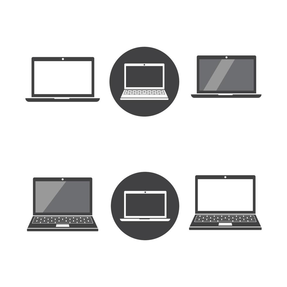 Laptop-Logo-Symbol-Vektor-Illustration vektor