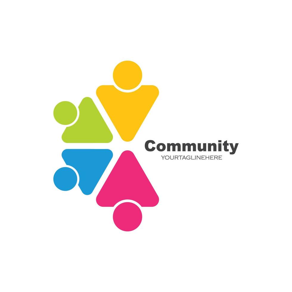 ledarskap, gemenskap, socialt och företag logotyp ikon vektor