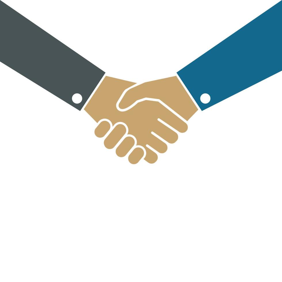 Handshaking-Logo-Vektorsymbol der Geschäftsvereinbarung vektor