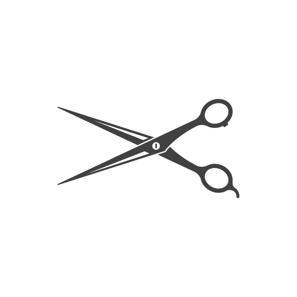 scissor ikon logotyp vektor illustration