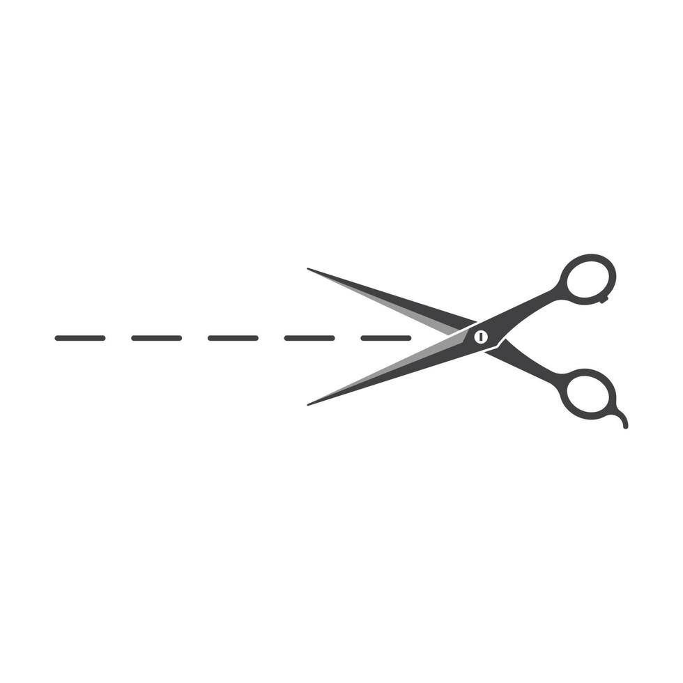 scissor ikon logotyp vektor illustration