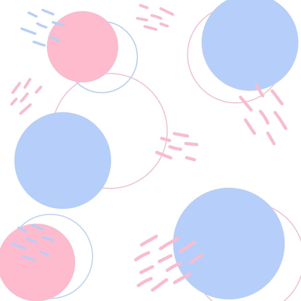 abstrakte Hintergrundtextur der Kreisform in trendigen Farbtönen blassrosa und blau. Hintergrund. isolieren vektor