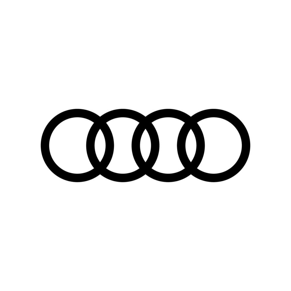 Audi-Logo-Vektor, Audi-Symbol kostenloser Vektor