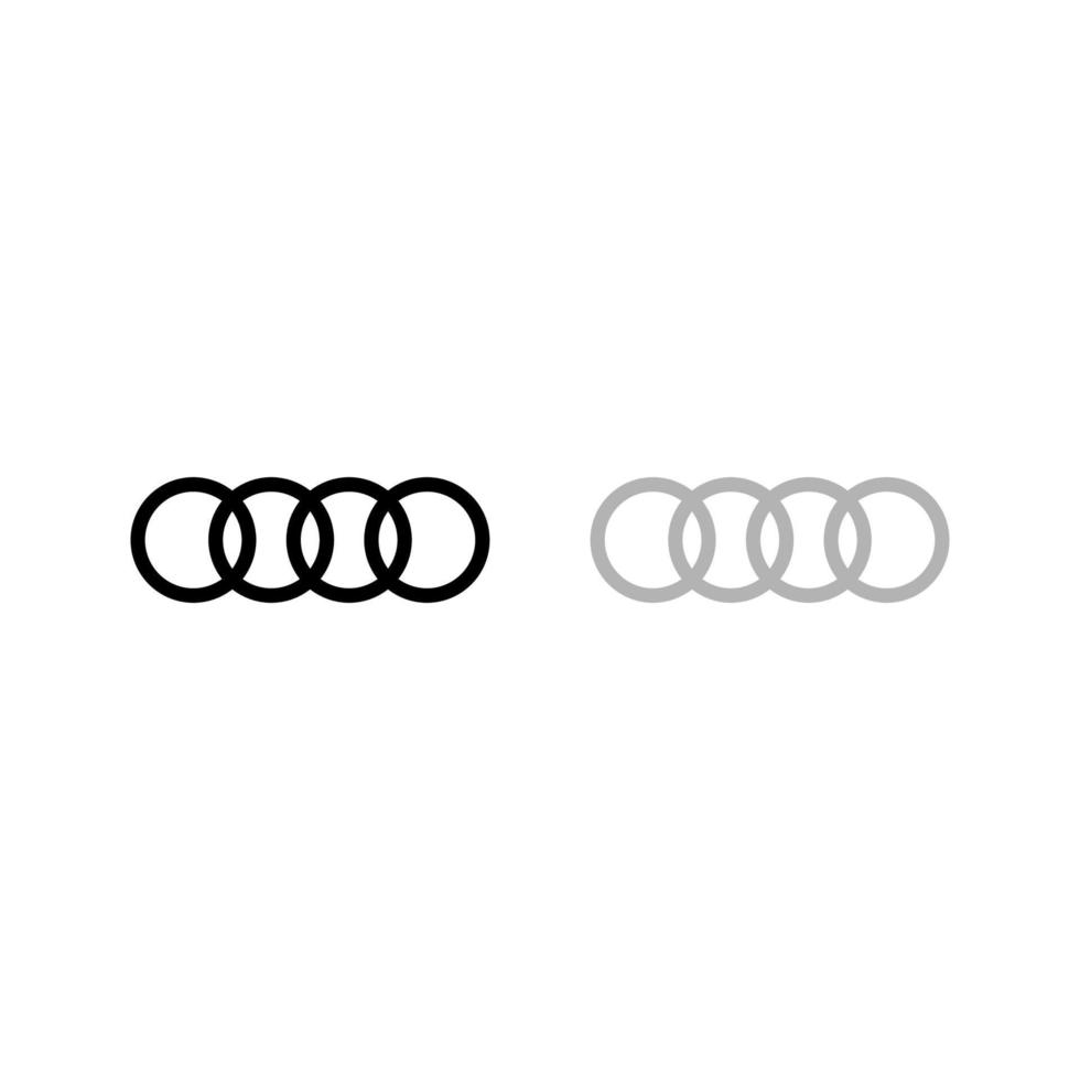 audi logotyp vektor, audi ikon fri vektor