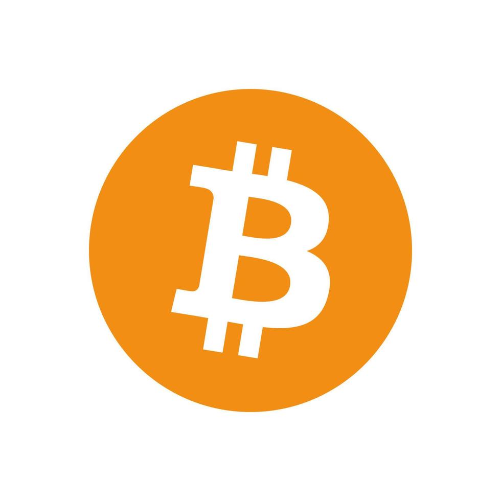 bitcoin logotyp vektor, bitcoin ikon fri vektor