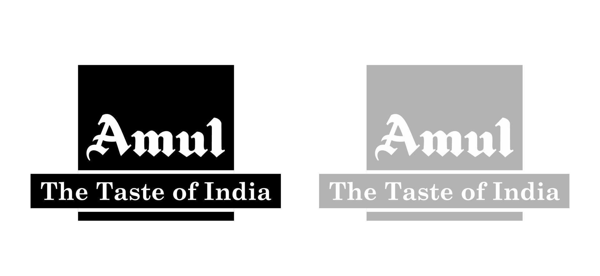 Amul-Logo-Vektor, Amul-Symbol kostenloser Vektor