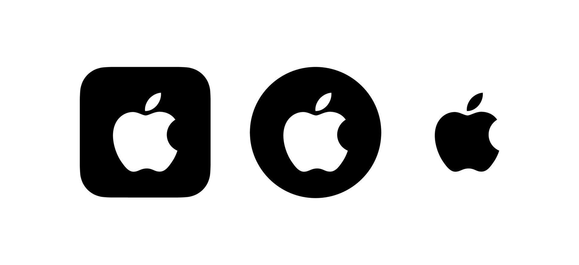 Apple-Logo-Vektor, Apple-Symbol kostenloser Vektor