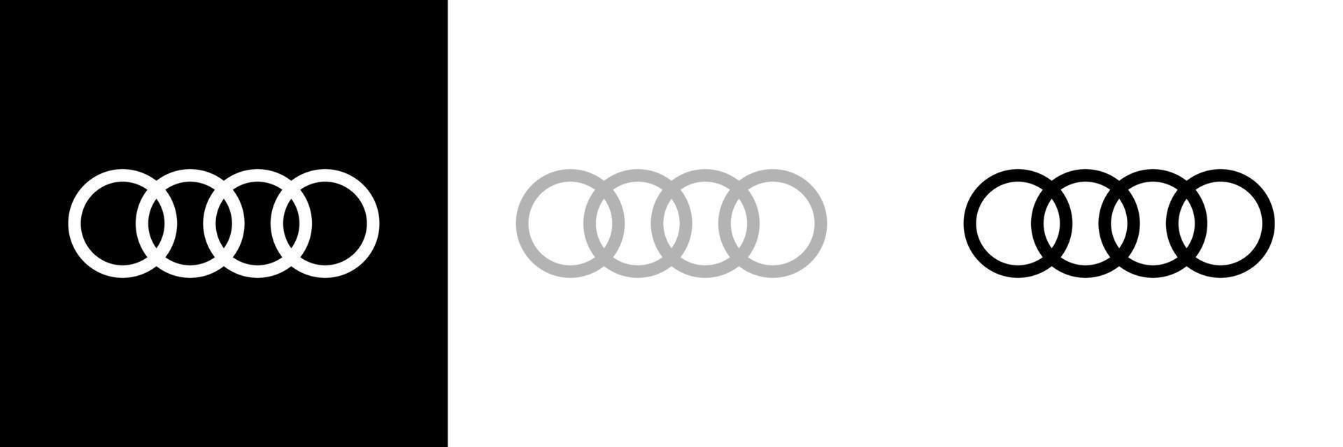 audi logotyp vektor, audi ikon fri vektor