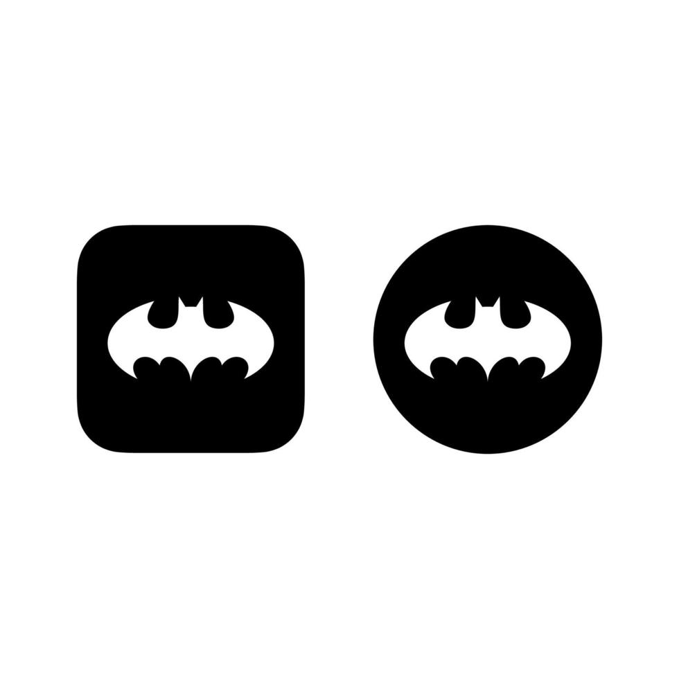 schwarzer Batman-Logo-Vektor, schwarzer Batman-Symbol-freier Vektor