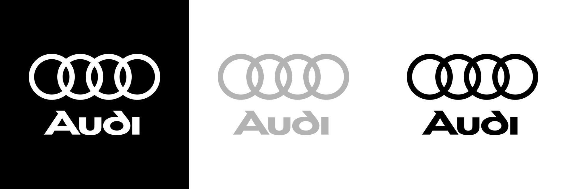 audi logotyp vektor, audi ikon fri vektor