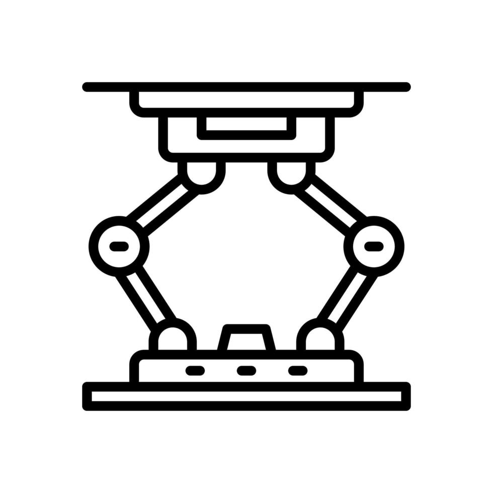Hydraulikheber-Symbol für Ihre Website, Ihr Handy, Ihre Präsentation und Ihr Logo-Design. vektor