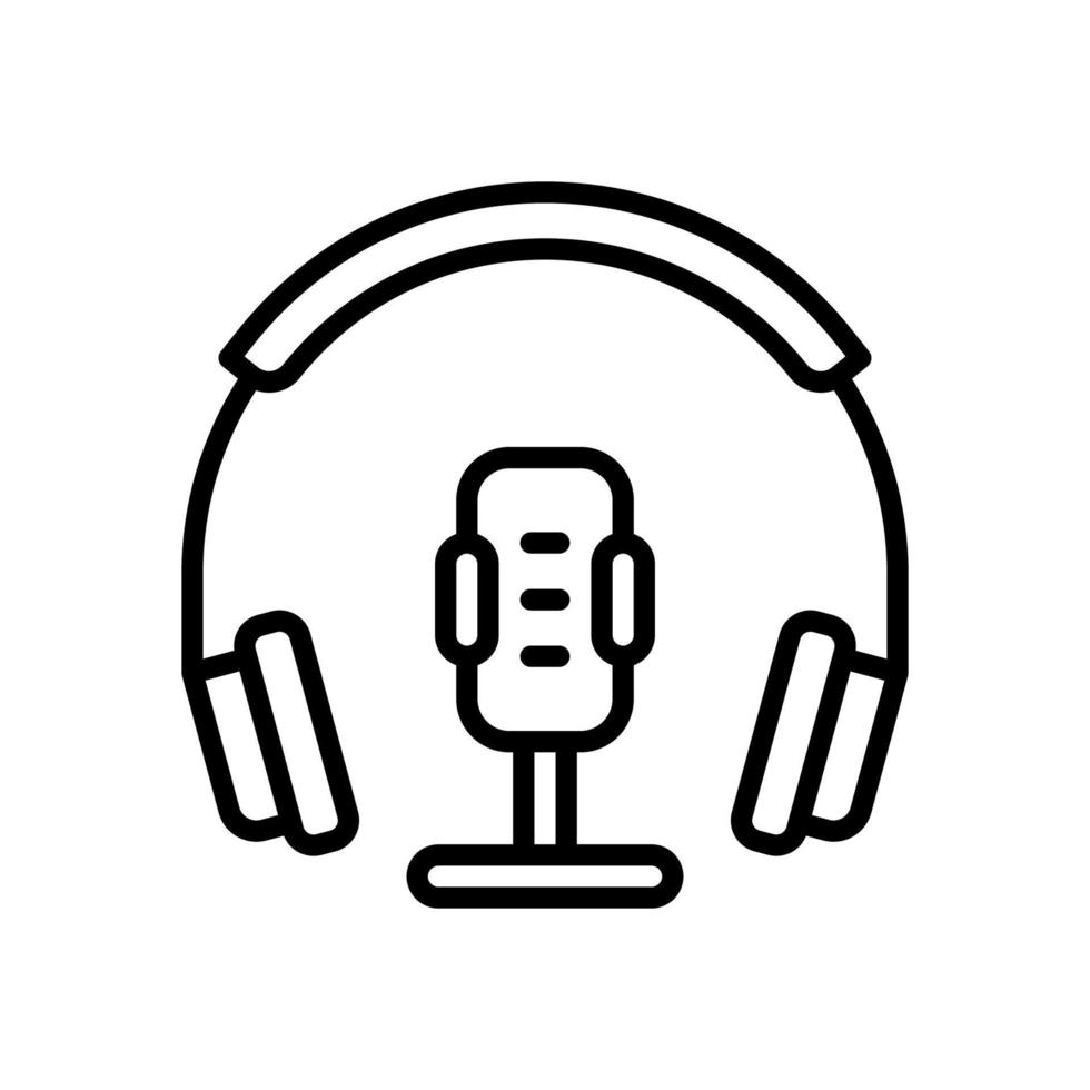 Podcast-Symbol für Ihre Website, Ihr Handy, Ihre Präsentation und Ihr Logo-Design. vektor