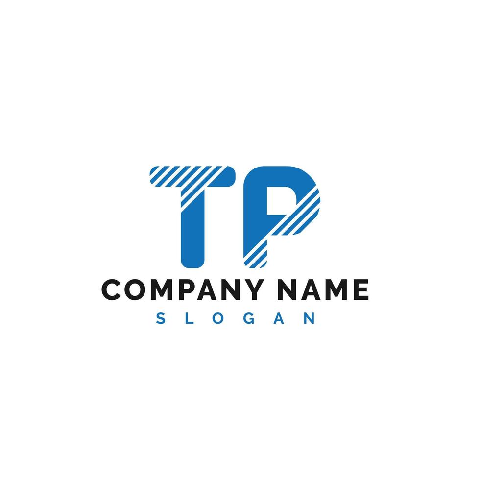 tp-Brief-Logo-Design. tp-Buchstaben-Logo-Vektorillustration - Vektor
