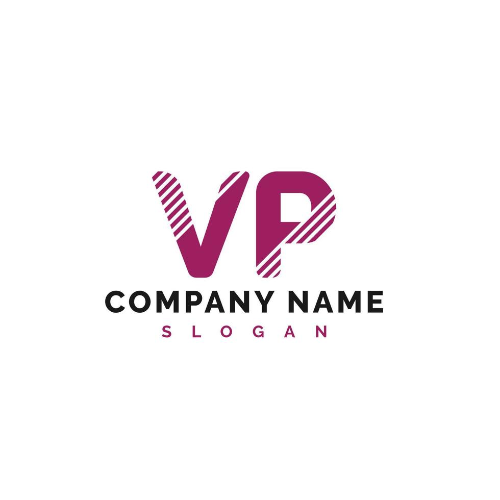 vp-Brief-Logo-Design. VP-Brief-Logo-Vektorillustration - Vektor