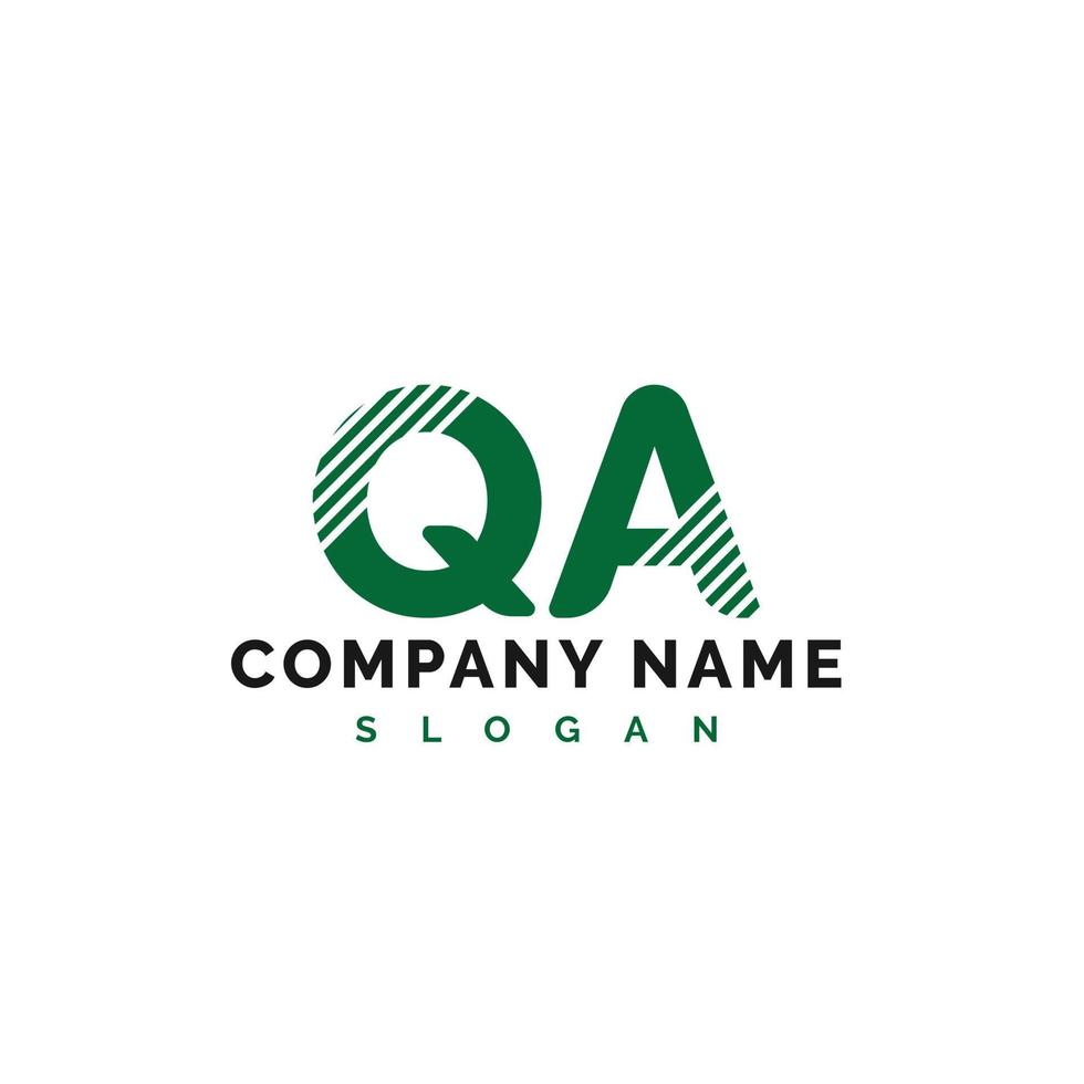 qa-Buchstaben-Logo-Design. qa-Buchstabe-Logo-Vektor-Illustration - Vektor