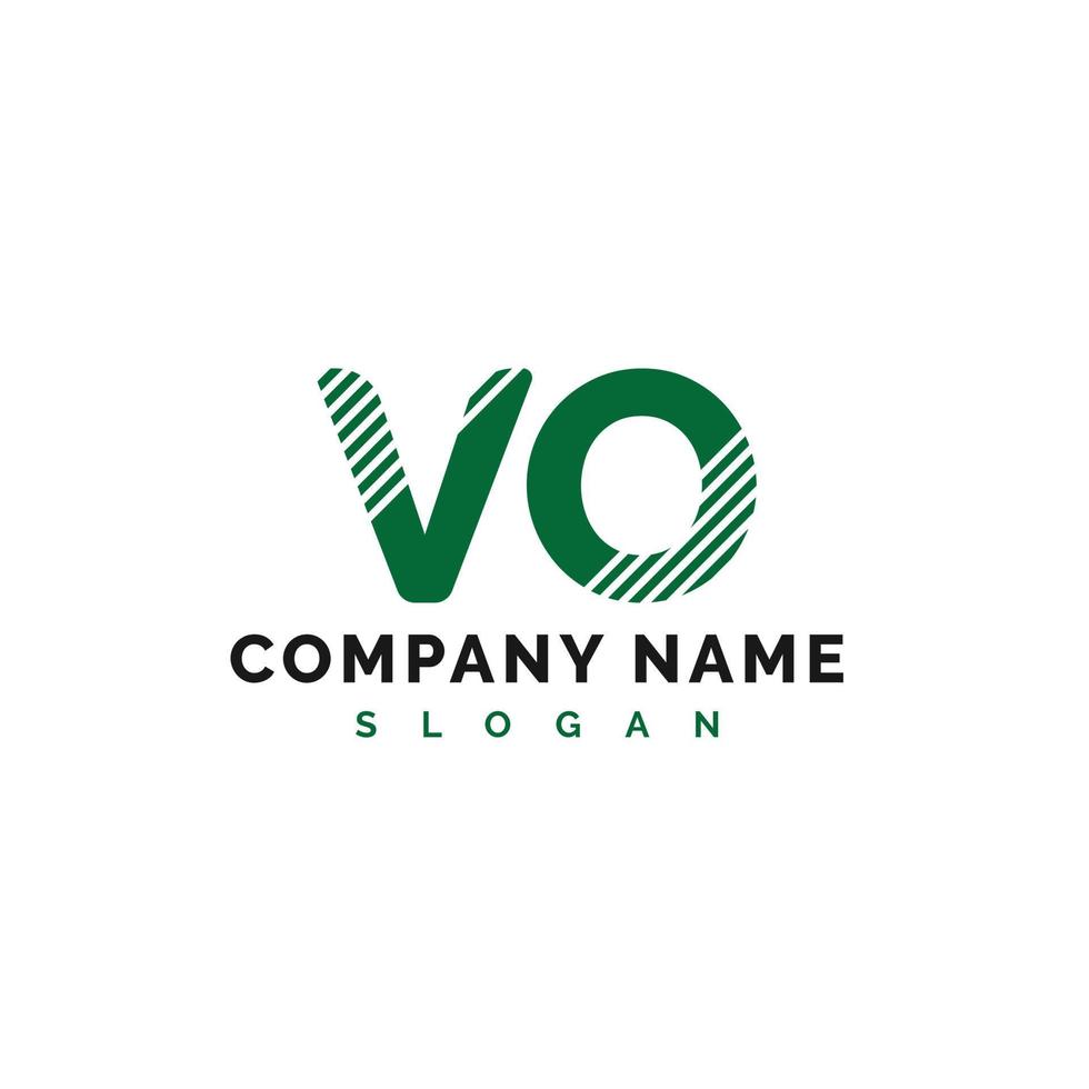 vo-Buchstaben-Logo-Design. vo-Buchstabe-Logo-Vektor-Illustration - Vektor