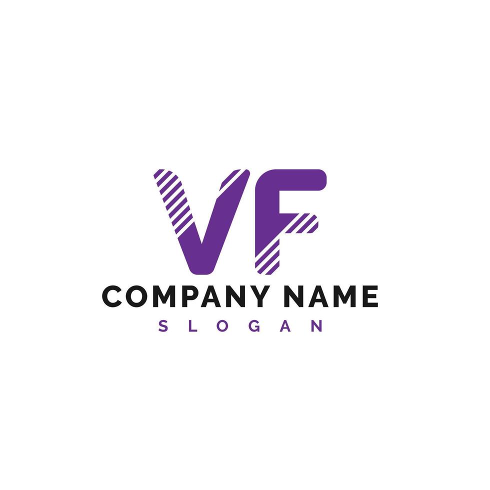 vf-Brief-Logo-Design. vf-Buchstaben-Logo-Vektor-Illustration - Vektor